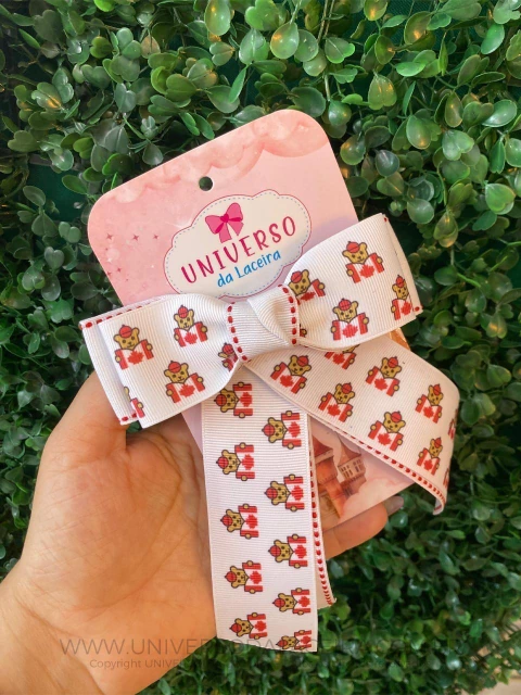 LAÇO PERSONALIZADO TEMA MAPLE BEAR VOLTA AS AULAS - comprar online