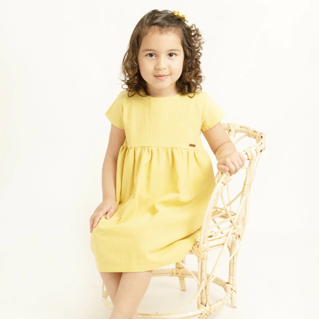 Vestido TULIPÁN Amarillo Lima