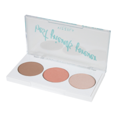 Paleta BFF Contorno, Blush e Iluminador Vizzela