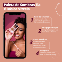 Paleta de Sombras Ela é Básica Vizzela - loja online
