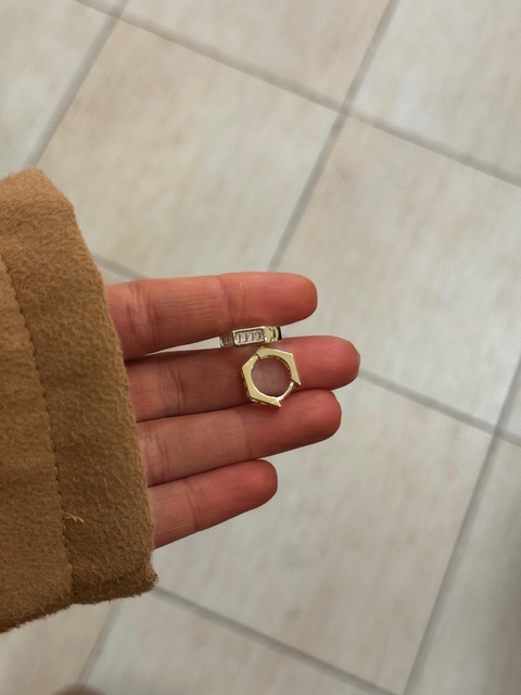 argollitas rombo cristal