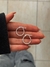 Argollas finas torzadas