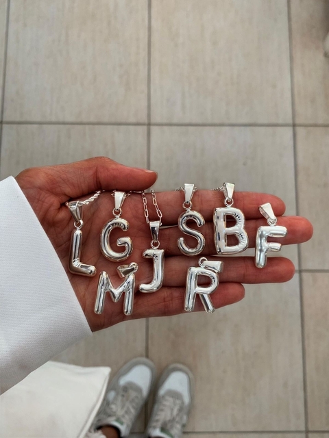 Collar Iniciales infladas