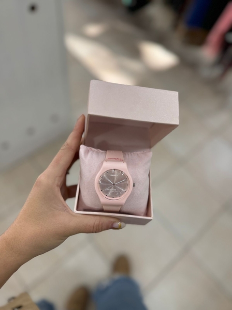 reloj sweet rosa/gris