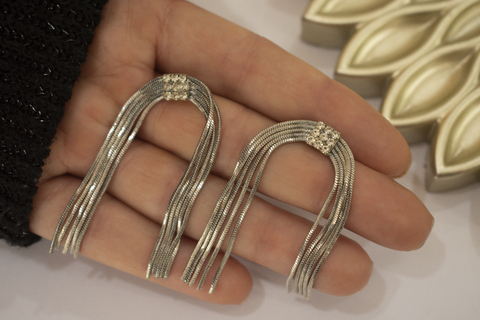 colgante cadena con strass