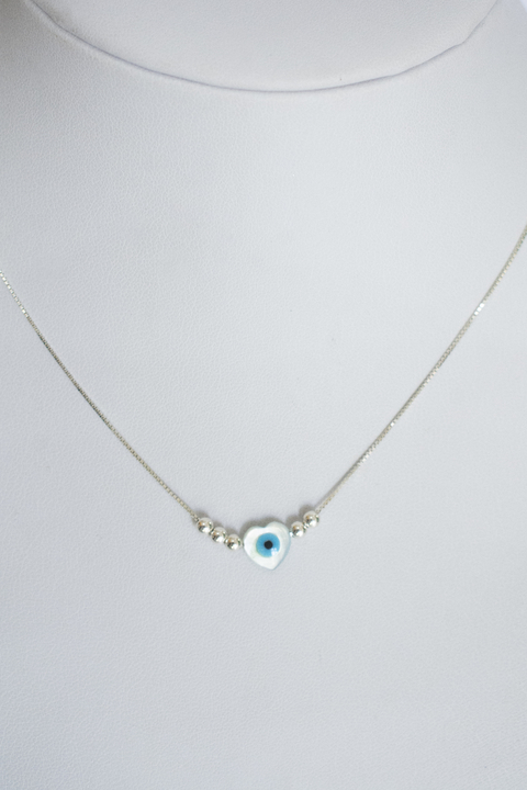 gargantilla corazon ojo