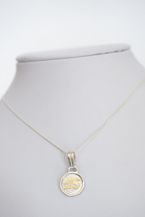 collar 15 oro y plata