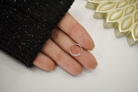 piercing mini strass/UNIDAD