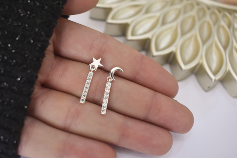 colgante estrella y luna