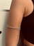Brazalete strass cruzado