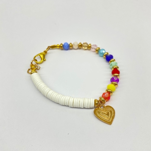 Arcoiris y Corazon dorado