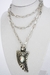 collar doble piedra lunar cuerno - comprar online