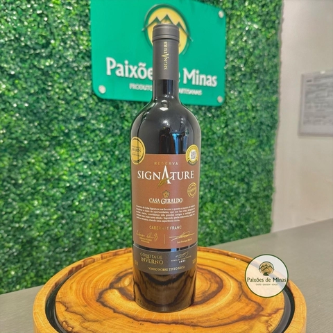 VINHO SIGNATURE CABERNET FRANC RESERVA - Casa Geraldo - 750ml - comprar online