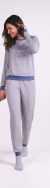PIJAMA LUPO FEMININO COM RIBANA REF. 24422 na internet