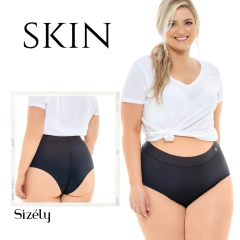 CALCINHA BONECA PLUS SIZE CORTE A LAZER SIZELY REF. 6077