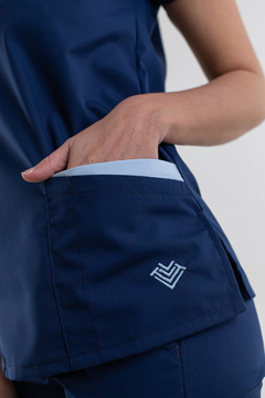 Ambo Liso Marino Spandex - Terzo General Paz Ambos 
