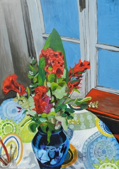 Flores de artista - arte La Lucila