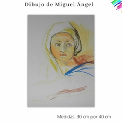 Pastel de Miguel Ángel