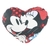 ALMOFADA FORMATO - CORAÇÃO - MICKEY E MINNIE