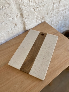 Tabla marmol cuadrado Blanco