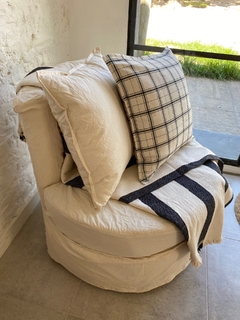 Sillon Pastilla 80 cm diam, tussor