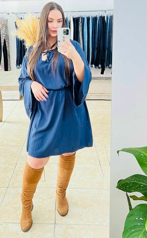 Vestido Casual Viscose Plana