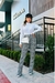 Calça Casual Alfaiataria Xadrez Flare - comprar online