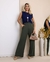 Calça Flare em Viscolycra com bolsos!