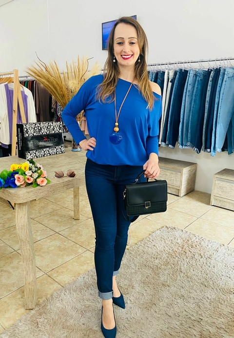 Blusa Viscolycra modelo Ombro caído ou gola Canoa - comprar online