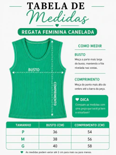 Regata Canelada Feminina Prespontada Leve - loja online