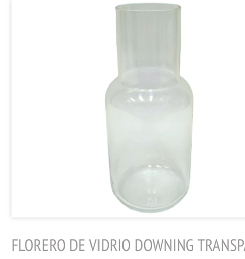 Florero de vidrio Downing