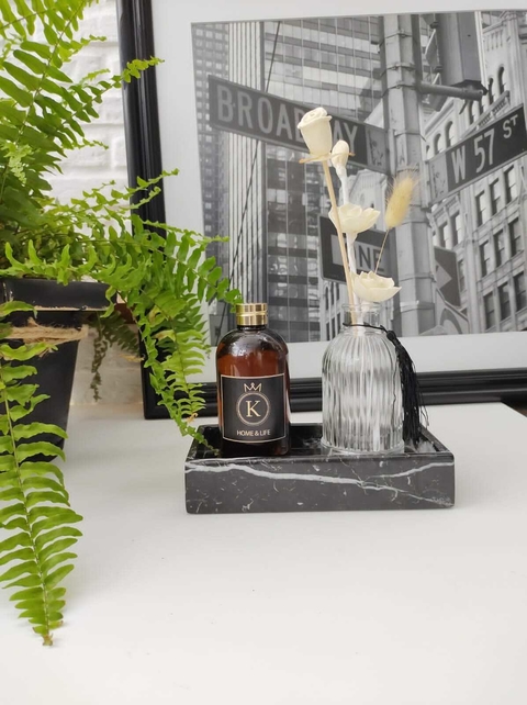 Mini bandeja de mármol carrara o marquina 20x10 cm