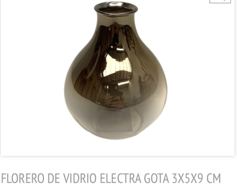 Florero de vidrio Electra
