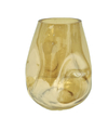 Florero de vidrio Geminia ámbar