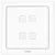 Interruptor Inteligente Wi-Fi 3, 4 ou 6 Botões Touch 4x4 Branco na internet