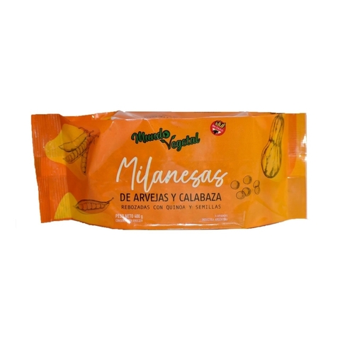 Milanesas de Arvejas y Calabaza "Mundo Vegetal" x400g