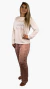 Pijama Longo Feminino Sleep Under Calça Rosa Com Gotinhas