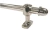Kit Varão 2m - 28mm Metalizado Para Cortinas