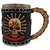Canecas caveiras crânio capacete inox decoradas 3D resina vikings medieval halloween vários modelos Valor Unitário - Holly Variedades