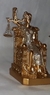 Dama da Justiça 17 ou 18cm sentada no trono deusa Thêmis pequena cor bronze liso ou dourado acabamento efeito glitter prateado enfeite em resina