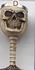 Taças Caveira Crânio Cálice Inox decorado 3D resina estilo Medieval Vikings Halloween Valor Unitário