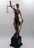 Imagem do Deusa Thêmis 34 OU 46cm Dama da Justiça estatueta em resina acabamento cor cobre liso e base preta. Valor unitário.