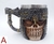 Canecas caveiras crânio inox decoradas 3D resina vikings halloween 3 modelos Valor Unitário - comprar online