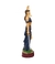 Dama da Justiça 23 ou 30cm estatueta deusa Thêmis pequena ou média cor Natural com Roupa azul enfeite em resina - comprar online