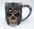 Canecas caveiras crânio inox decoradas 3D resina vikings halloween 3 modelos Valor Unitário - loja online