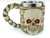 Canecas caveiras crânio capacete inox decoradas 3D resina vikings medieval halloween vários modelos Valor Unitário na internet