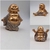 Buda da felicidade alegria dourados glitter enfeites decorativos em resina 3 modelos. Valor unitário.