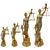 Dama da Justiça, 19-25-37-ou 42cm estatueta deusa Thêmis. Mini, pequena, média e grande. Cor dourada acabamento efeito efeito glitter dourado. Valor unitário.