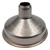 Kit cantil Jack, 240 ml. Inox prata, com detalhe em napa preta e pintada. Estojo com 2 copos e funil.