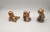 Kit 3 Budas da alegria felicidade dourados glitter enfeites decorativos em resina - comprar online